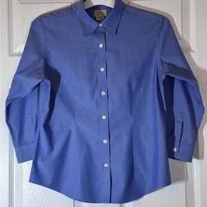 LL Bean Women’s Blue Button-up Shirt, XS, NWOT